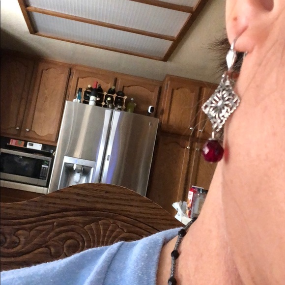 Vintage inspired marooned beading matching set - Picture 6 of 6